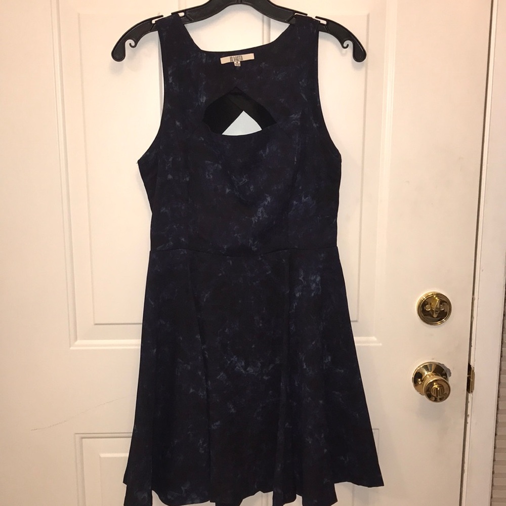Galaxy cutout skater dress